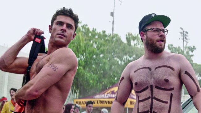 Zac Efron and Seth Rogen in Bad Neighbours. Picture: United International Pictures