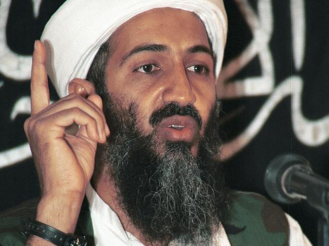 22/09/2001 WIRE: 22/09/2001 WIRE: FILE - This is a 1998 file photo shows Osama bin Laden, the prime suspect behind the Sept. 11, 2001 terrorist attacks in the United States, in a meeting at an undisclosed location in Afghanistan, according to the source.  A person familiar with developments on Sunday, May 1, 2011 says bin Laden is dead and the U.S. has the body.( AP Photo)