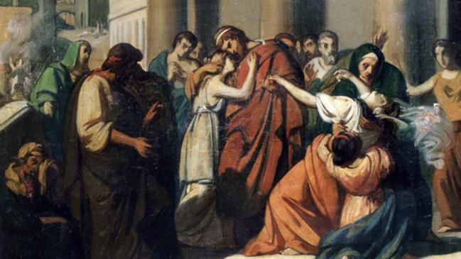 Oedipus Separating from Jocasta by Cabanel.