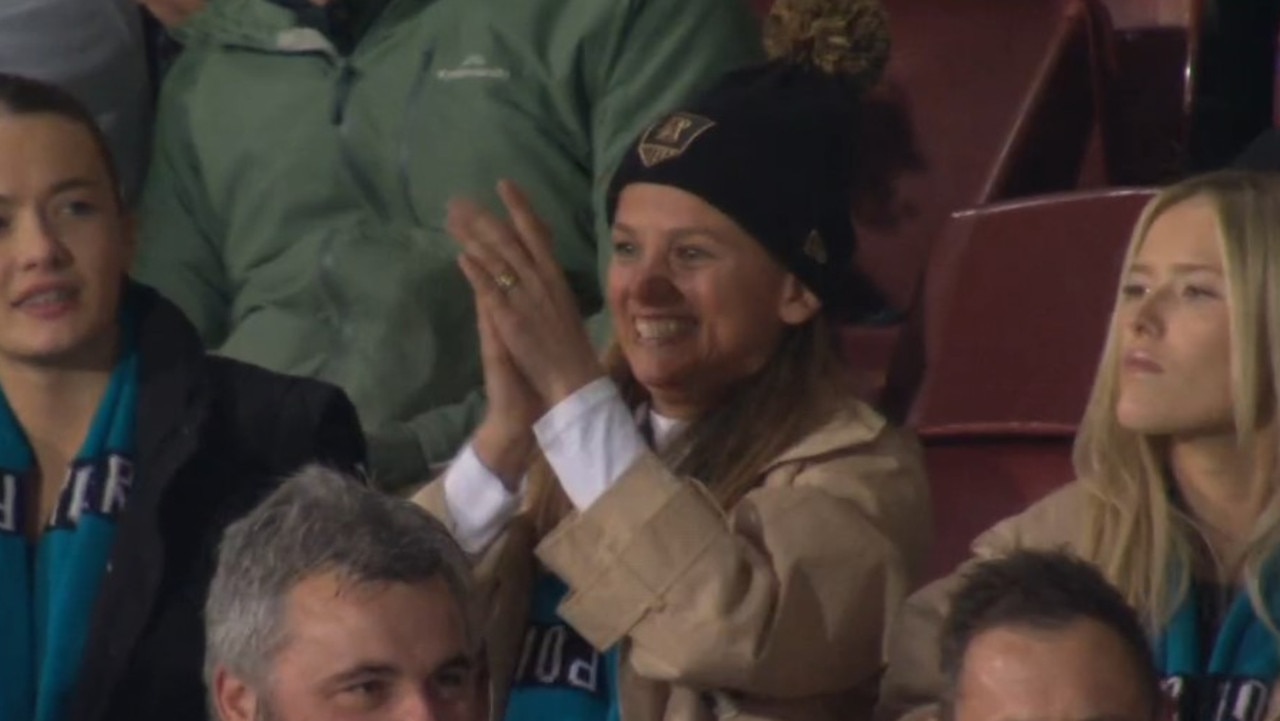 You couldn't have wiped the smile of Kellie's face if you tried. Photo: Fox Sports