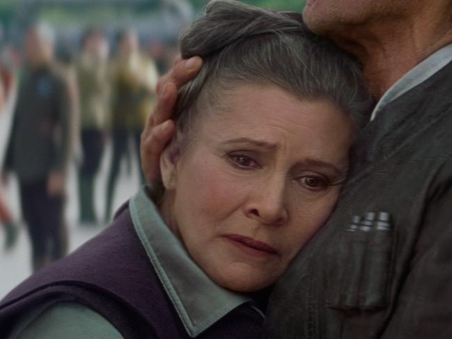 Carrie Fisher as Leia in The Force Awakens. Picture: Lucasfilm Ltd.