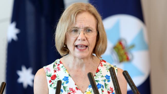 Queensland chief health officer Dr Jeannette Young. Picture: Steve Pohlner