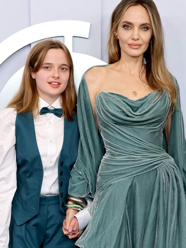 Vivienne Jolie-Pitt and Angelina Jolie attend the 77th Annual Tony Awards. Picture: Dia Dipasupil / GETTY IMAGES NORTH AMERICA / Getty Images via AFP