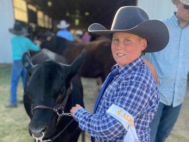 Ned Dodds from NJD Livestock at Holbrook with his heifer Nabiac Wilcoola Weenie, are heading to the Angus Roundup in Tamworth, NSW for the annual youth get together.