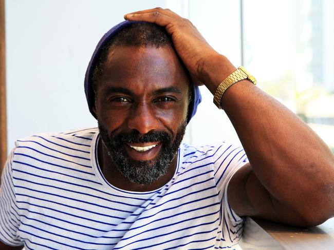 British actor Idris Elba pictured at the Superdry store in Bondi Junction to promote his line of clothing. He is also shooting the new Thor movie in Australia. Picture: Toby Zerna