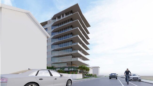 Artist impression of a proposed nine story tower planned for Marine Parade Labrador. Put forward by The Chin SY Family Trust