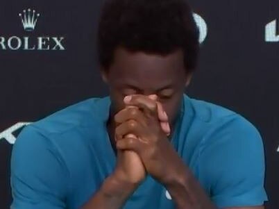 Gael Monfils was an emotional wreck.