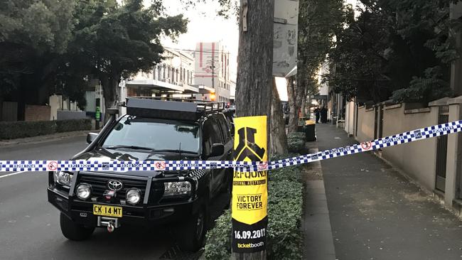 Terror raids in Surry Hills. Picture: Dylan Robinson