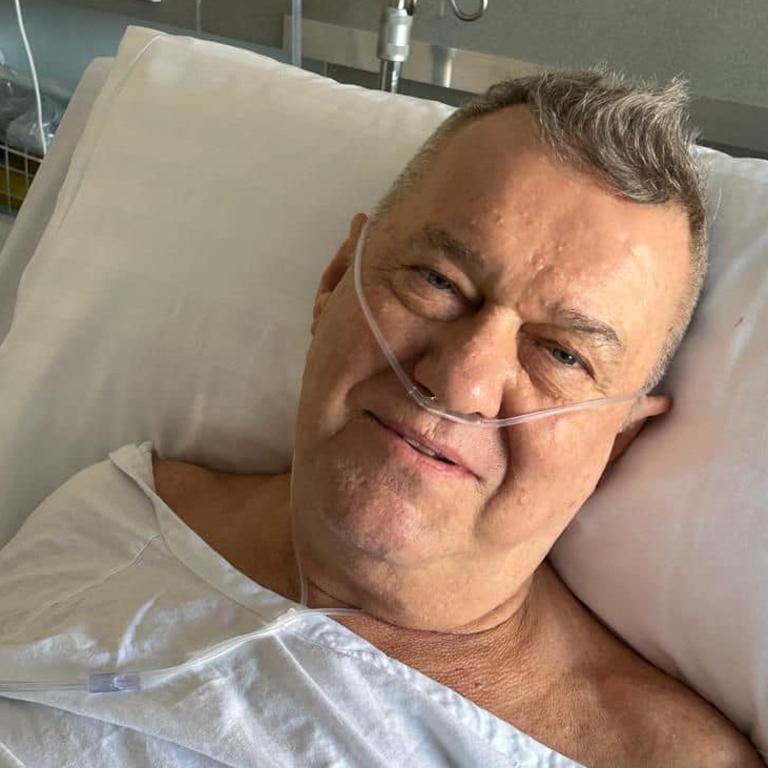 Jimmy Barnes during his December hospital stay.