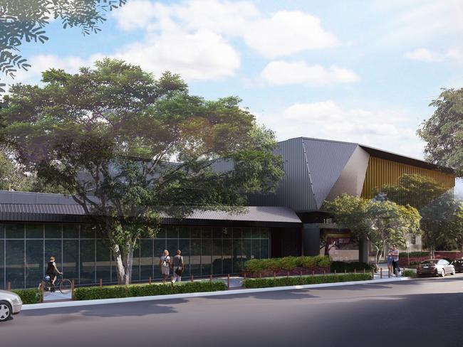 Artists impression of the new Brisbane Broncos training centre at Red Hill