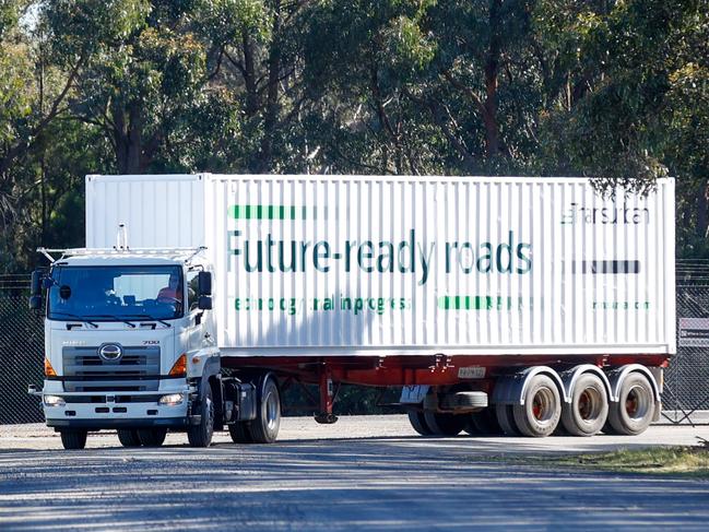 The truck will operate at night and with specially trained operators behind the wheel. Picture: Transurban