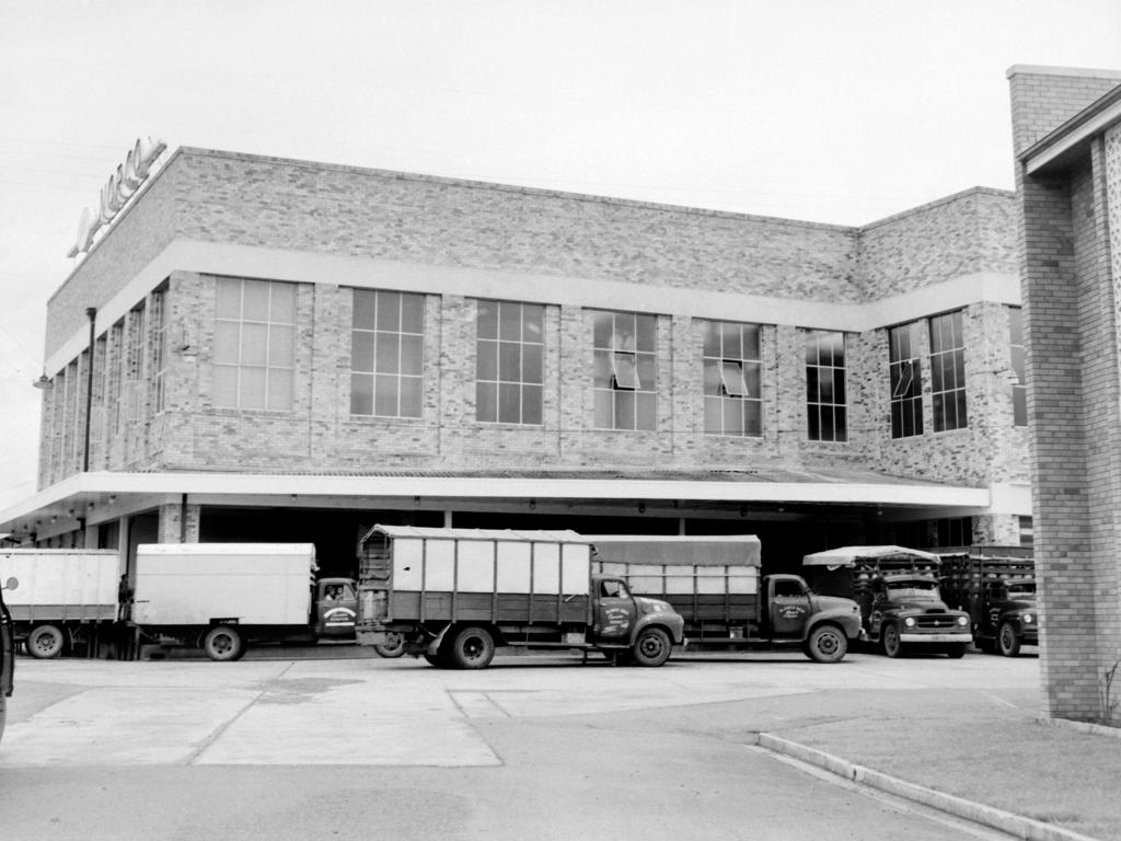 Historic: Norco Norco trucks and buildings, South Lismore, circa 1963. Photo The Northern Star Archives