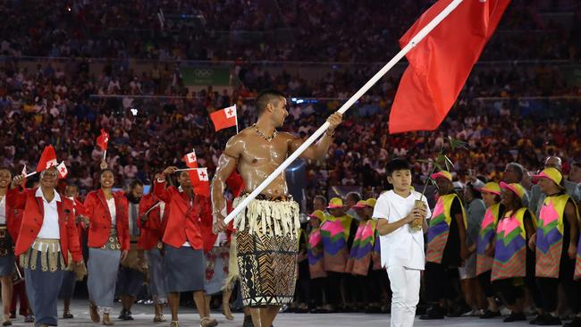 We’re all for Tonga’s uniform. Photo: Cameron Spencer/Getty Images)