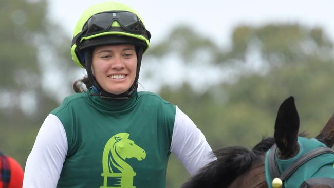 Jockey Jess Taylor has some handy rides at Beaumont on Tuesday and can give the TAB Jockey Challenge a shake. Picture: AAP Image