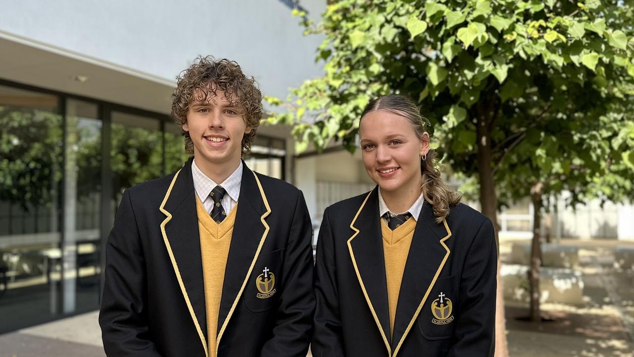 Nazareth captains for 2025 Georgia Parker and Matthew Beer. Picture: Supplied