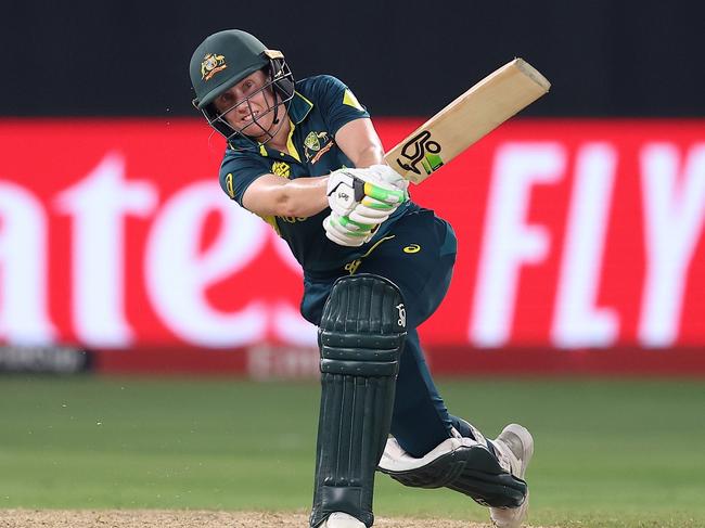 Alyssa Healy of Australia bats during the ICC Women's T20 World Cup 2024 match between Australia and Pakistan in October. Picture: Getty Images