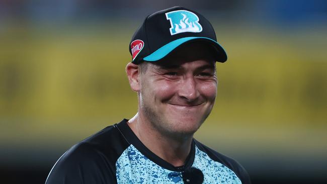 GOLD COAST, AUSTRALIA - JANUARY 19: Matt Renshaw of the Heat looks onduring the Qualifier BBL Finals match between Brisbane Heat and Sydney Sixers at Heritage Bank Stadium, on January 19, 2024, in Gold Coast, Australia. (Photo by Chris Hyde/Getty Images)