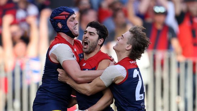 Christian Petracca kicked the first goal. Photo by Paul Kane/Getty Images.