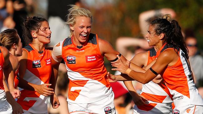 Phoebe McWilliams is the leading goal scorer in the AFLW. Photo: Scott Barbour/Getty Images