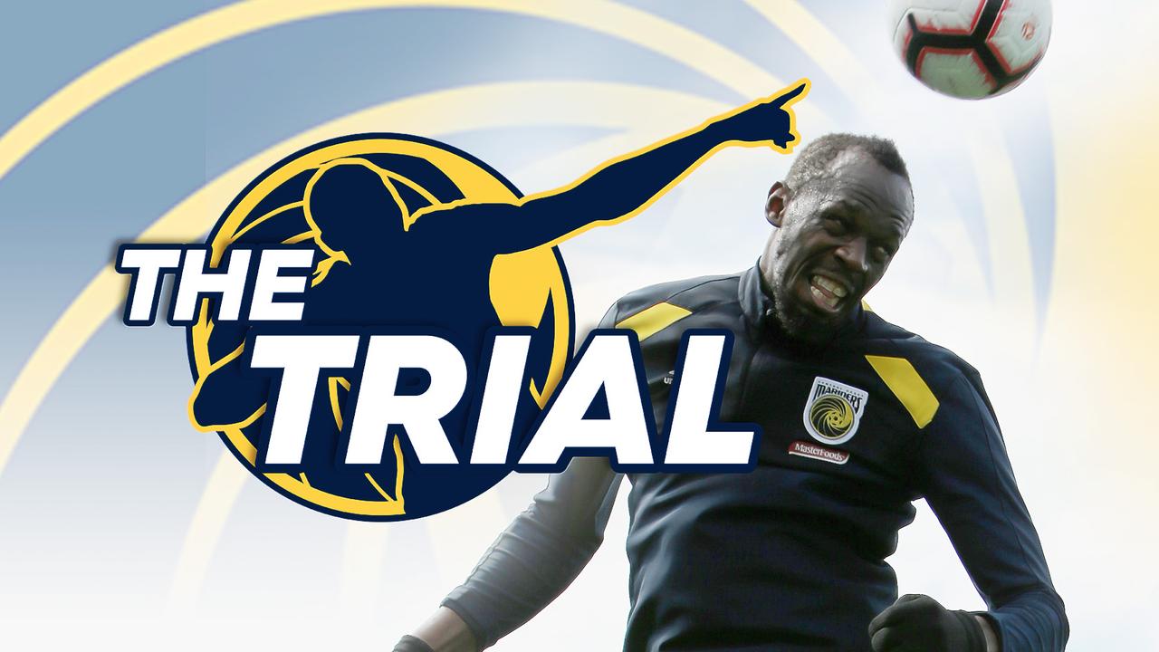 Usain Bolt's Central Coast Mariners trial.