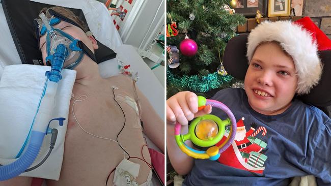 Joseph Burgess, 17, is celebrating Christmas thanks to Dr Michael Yung. Picture: Supplied by family