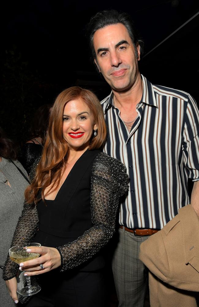 Actors Sacha Baron Cohen and Isla Fisher. Picture: Charley Gallay/Getty Images for Netflix