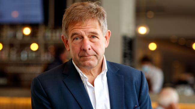 Ed Peter, part owner of the Duxton Hotel Group, at the bar of the Cremorne Hotel in Unley on March 24, 2022. Picture Matt Turner.