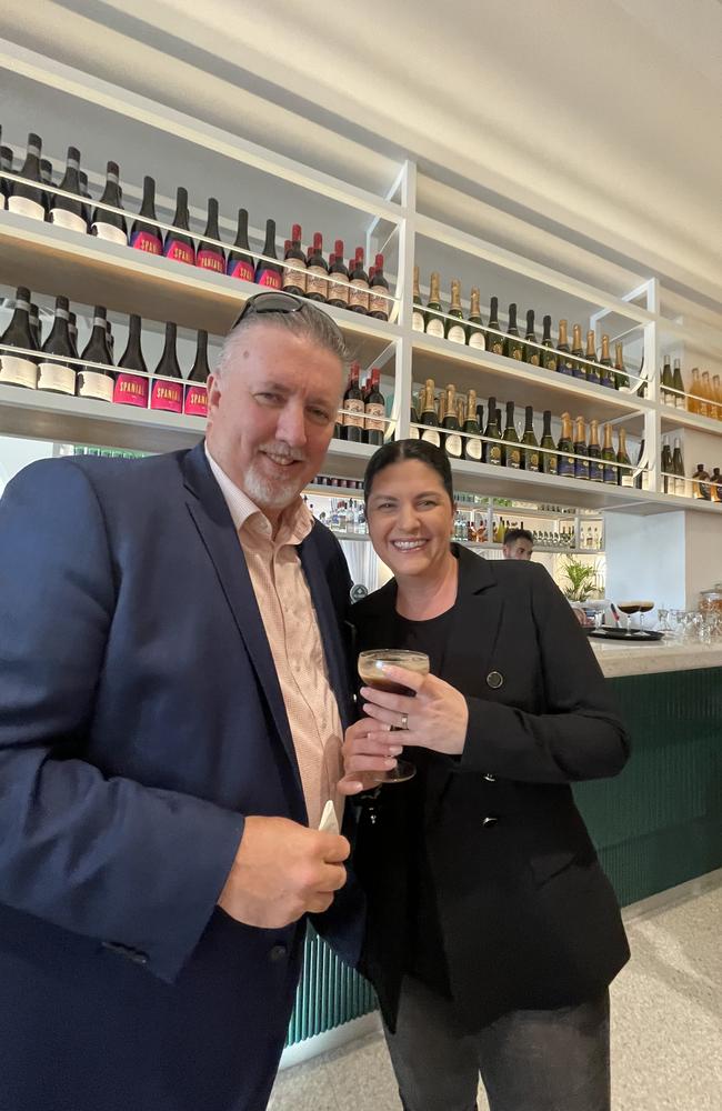 Parramatta Chamber of Commerce president Luke Magee and general manager Romina Bousimon.