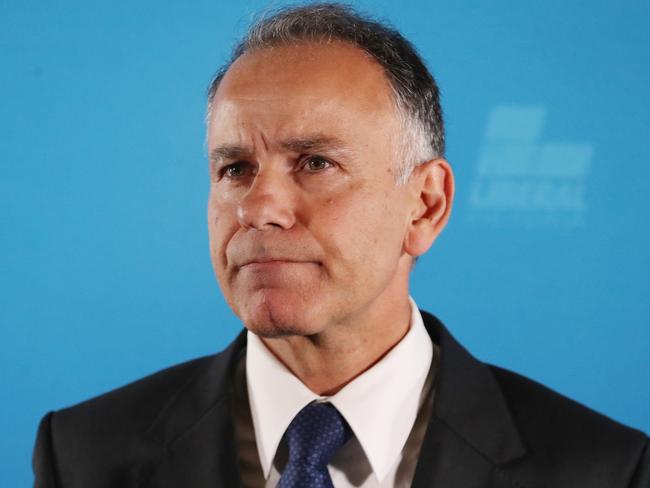 Victorian Liberal Party leader John Pesutto holds a press conference at Parliament house regarding the outcome of the defamation case from MP Moira Deeming. Thursday, December 12. 2024. Picture: David Crosling