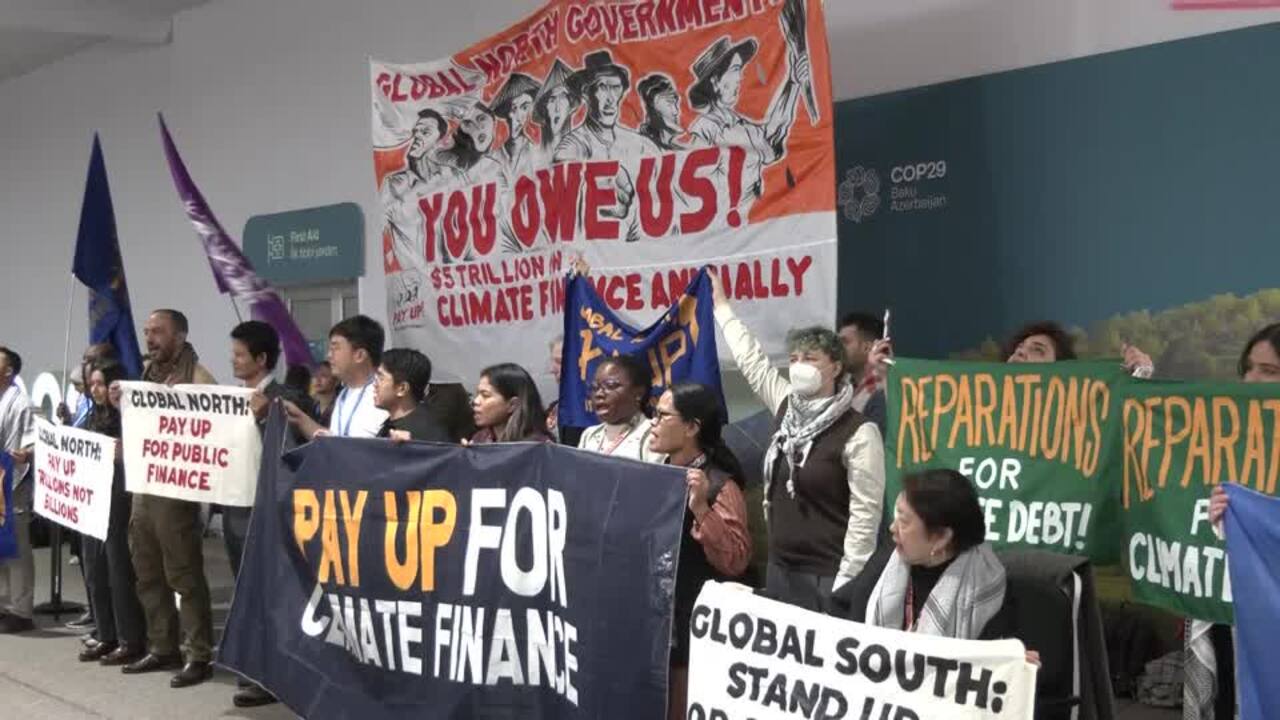 COP29 Protesters Say “pay Up” After Draft Agreement Lands | The Australian