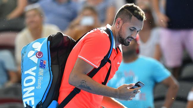 Nick Kyrgios could be dangerous at the Australian Open if he has his mind on the job. Picture: AAP