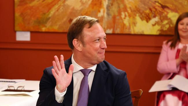 Newly elected Premier Steven Miles at Government House in Brisbane. Picture: NCA NewsWire/Tertius Pickard