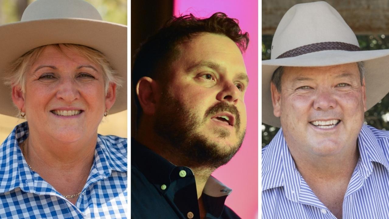 (l-r) Michelle Landry, Phillip Thompson, Andrew Willcox set to recontest Capricornia, Herbert and Dawson in the 2025 Federal Election.