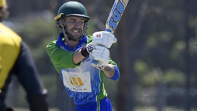 Lachlan Wilkins in action for East Sunbury. Picture: Andy Brownbill