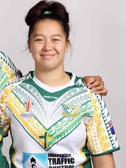 Keebra Park SHS product Lavinia Kitai who represented Cook Islands at last year's World Cup.