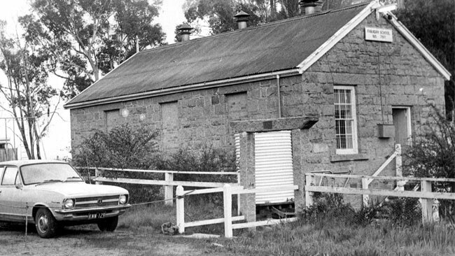 Faraday school with Ms Gibbs’ Holden Torana parked out front.