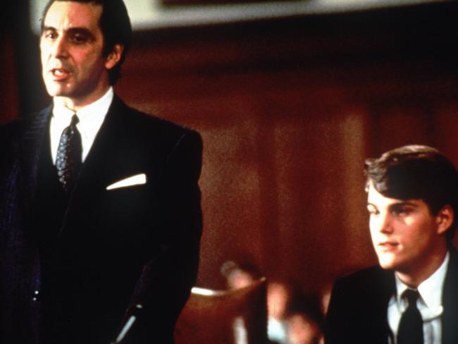 Actors Al Pacino and Chris O'Donnell from the 1992 film Scent Of A Woman.