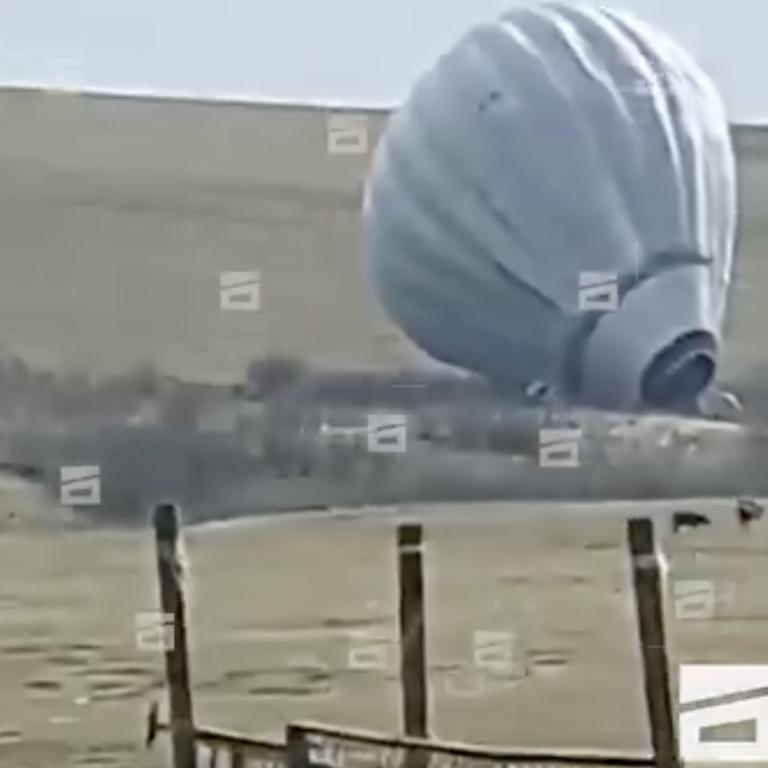 Three people died in a horror hot air balloon crash. Picture: East 2 West