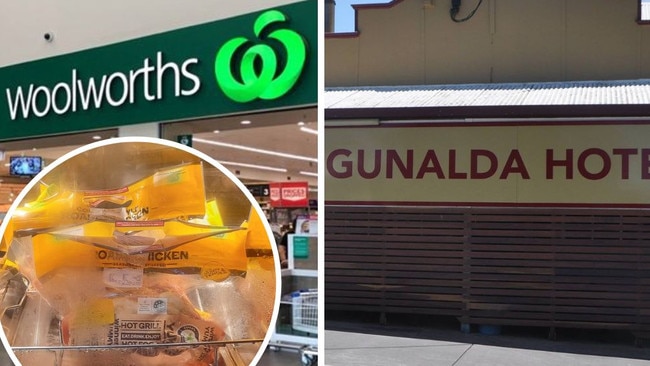 The owner of the Gunalda Hotel has criticised Woolworths in Gympie after the pub was contacted about their hot chicken draw.