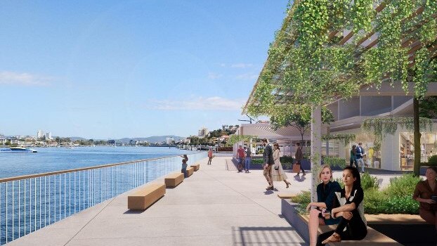 The revamped Portside Wharf precinct.