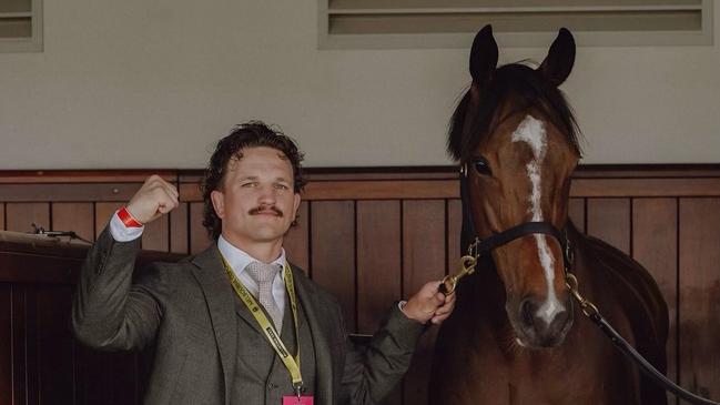 UFC fighter Jack Jenkins meets former Group 1 star Zaaki. Picture: Supplied