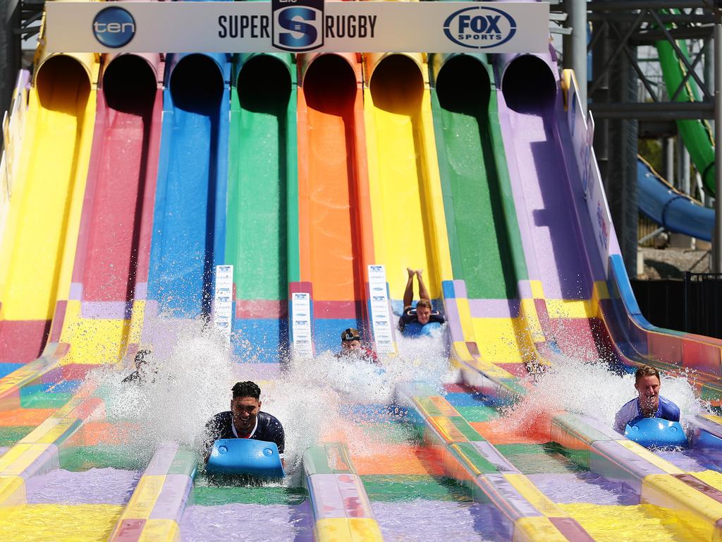 Tangaroa-Ariki Hosea of the U20’s Melbourne Rebels during the 2016 Super Rugby season launch at Wet And Wild in Prospect, Sydney. Picture: Brett Costello