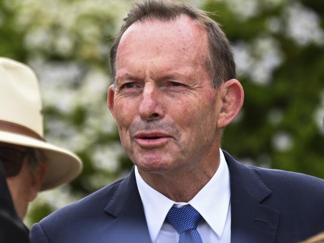 CANBERRA, AUSTRALIA - NOVEMBER 11: Former Prime Minister Tony Abbott attends the Remembrance Day ceremony at the Australian War Memorial marking the 104th anniversary of the Armistice that ended the First World War, Australians paused to honour the more than 103,000 Australians who have lost their lives, and all those who have served our country in wars, conflicts and peacekeeping operations at the Australian War Memorial, Canberra. Picture: NCA NewsWire / Martin Ollman