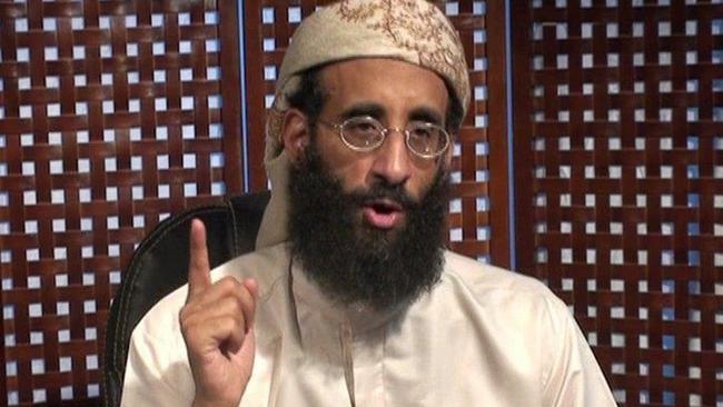 (FILES) - A file picture released by the SITE Intelligence Group on September 26, 2010 shows US-Yemeni radical Anwar al-Awlaki speaking during a video lecture at an unknown location. The younger brother of Said Kouachi, one of the suspects in the attack against French satirical magazine Charlie Hebdo on January 7, 2015, said Kouachi made a trip to Yemen in 2011 which was financed by al-Awlaki. AFP PHOTO / SITE INTELLIGENCE GROUP / HO === RESTRICTED TO EDITORIAL USE - MANDATORY CREDIT "AFP PHOTO / HO / SITE INTELLIGENCE GROUP" - NO MARKETING NO ADVERTISING CAMPAIGNS - DISTRIBUTED AS A SERVICE TO CLIENTS ===HO/AFP/Getty Images