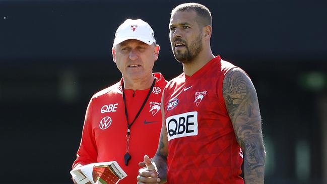 Sydney coach John Longmire says the AFL has created an environment of confusion for players when it comes to tackling and that it’s ‘very hard to outlaw accidents’ in the wake of Tuesday’s divisive night at the tribunal. Picture: Phil Hillyard