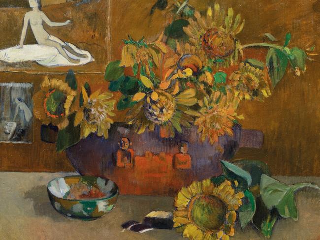 Still life with Hope (Nature morte a l’Espérance) 1901 oil on canvas 65 × 77 cm Private collection, Milan *Only to be used for editorial in relation to National Gallery of Australia exhibition Gauguin's World