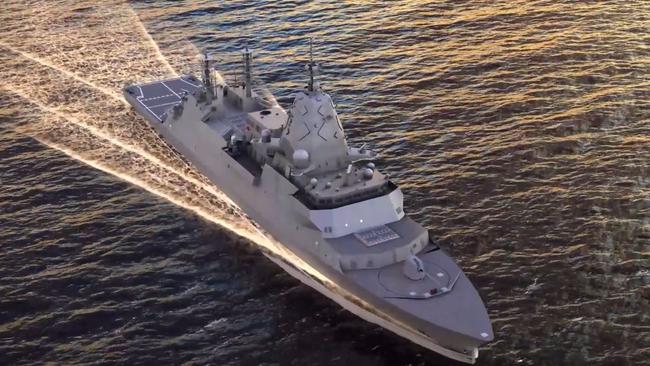 Evolved Hunter Class design for guided missile frigate. Supplied by BAE Systems Australia