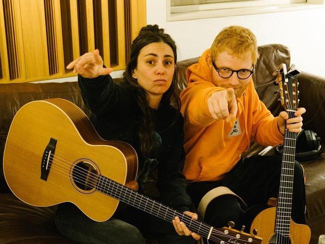 Singers Amy Shark and Ed Sheeran. Picture: Instagram