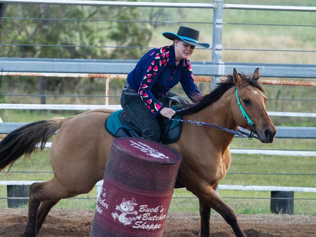 Kaylee Bugden riding Pear.