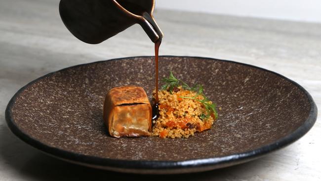 Lamb shoulder with couscous, Urbane restaurant. Picture: Richard Waugh